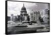 View of East End of St Paul's Showing Air Raid Damage in the Vicinity, London, C1941-null-Framed Stretched Canvas