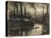 View of East London-Joseph Pennell-Stretched Canvas