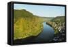 View of Ebernach and Moselle River (Mosel), Rhineland-Palatinate, Germany, Europe-Jochen Schlenker-Framed Stretched Canvas