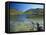 View of Echo Lake, White Mountains, New Hampshire, USA-Massimo Borchi-Framed Stretched Canvas