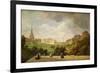 View of Edinburgh, the Walter Scott Monument-Pierre Justin Ouvrie-Framed Giclee Print