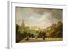 View of Edinburgh, the Walter Scott Monument-Pierre Justin Ouvrie-Framed Giclee Print