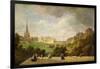 View of Edinburgh, the Walter Scott Monument-Pierre Justin Ouvrie-Framed Giclee Print