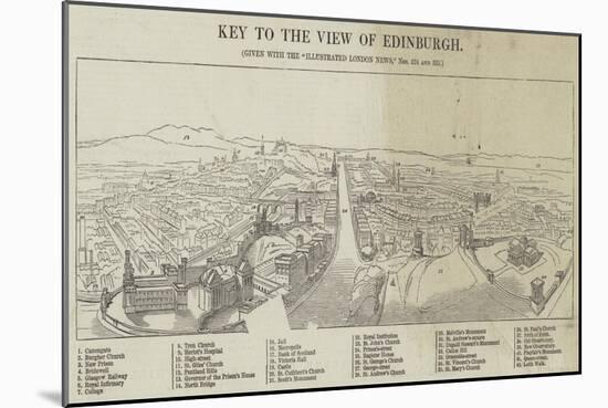 View of Edinburgh-null-Mounted Giclee Print