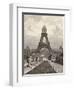 View of Eiffel Tower under Construction, Paris, 1889, France-null-Framed Giclee Print