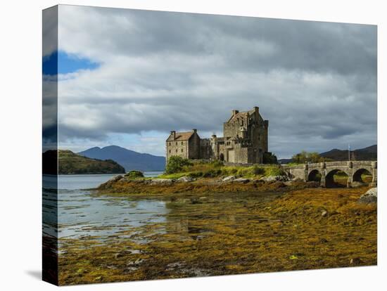 View of Eilean Donan Castle, Dornie, Highlands, Scotland, United Kingdom, Europe-Karol Kozlowski-Stretched Canvas