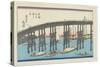 View of Eitai Bridge at the Eastern Capital-Keisai Eisen-Stretched Canvas