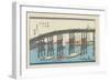 View of Eitai Bridge at the Eastern Capital-Keisai Eisen-Framed Giclee Print