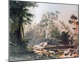 View of El Castillo, 1844-Frederick Catherwood-Mounted Giclee Print