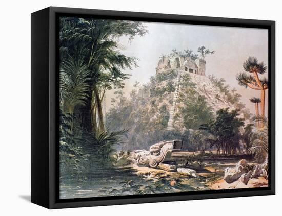 View of El Castillo, 1844-Frederick Catherwood-Framed Stretched Canvas