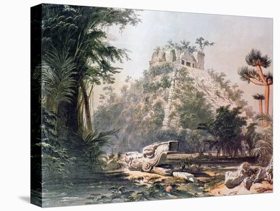 View of El Castillo, 1844-Frederick Catherwood-Stretched Canvas