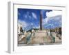 View of El Totem in Plaza Del Totem, Plaza Del Quinto Centenario, San Juan, Puerto Rico, USA-Miva Stock-Framed Premium Photographic Print