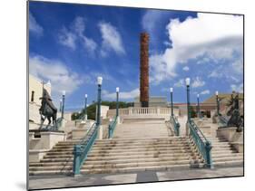 View of El Totem in Plaza Del Totem, Plaza Del Quinto Centenario, San Juan, Puerto Rico, USA-Miva Stock-Mounted Photographic Print