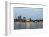 View of Elbe River and St. Pauli Landungsbrucken from Stage Theatre Hamburg-Guido Cozzi-Framed Photographic Print