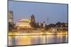 View of Elbe River and St. Pauli Landungsbrucken from Stage Theatre Hamburg-Guido Cozzi-Mounted Photographic Print