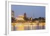 View of Elbe River and St. Pauli Landungsbrucken from Stage Theatre Hamburg-Guido Cozzi-Framed Photographic Print
