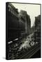 View of Elevated Train at Herald Square-null-Framed Stretched Canvas