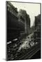 View of Elevated Train at Herald Square-null-Mounted Photographic Print