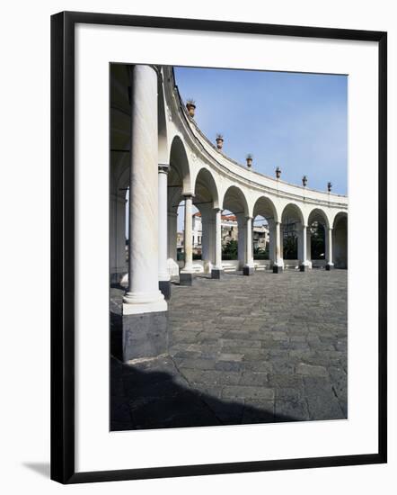 View of Elliptical Portico, Villa Campolieto-null-Framed Giclee Print