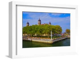 View of Ellis Island National Park, New York City, New York-null-Framed Photographic Print