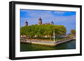 View of Ellis Island National Park, New York City, New York-null-Framed Photographic Print