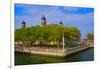 View of Ellis Island National Park, New York City, New York-null-Framed Photographic Print