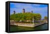 View of Ellis Island National Park, New York City, New York-null-Framed Stretched Canvas
