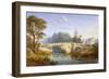 View of Eltham Bridge Near Eltham Palace, Woolwich, Greenwich, London, C1830-William Crouch-Framed Giclee Print