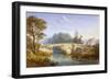 View of Eltham Bridge Near Eltham Palace, Woolwich, Greenwich, London, C1830-William Crouch-Framed Giclee Print