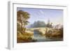 View of Eltham Bridge Near Eltham Palace, Woolwich, Greenwich, London, C1830-William Crouch-Framed Giclee Print