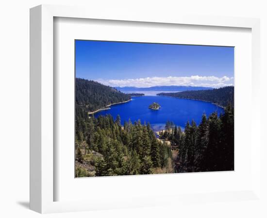 View of Emerald Bay in Lake Tahoe, California, USA-Adam Jones-Framed Photographic Print