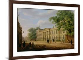 View of Emmanuel College, Cambridge University-Richard Bankes Harraden-Framed Giclee Print