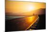 View of Empty Road at Sunset-Lamzeon-Mounted Photographic Print