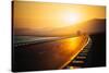 View of Empty Road at Sunset-Lamzeon-Stretched Canvas