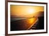 View of Empty Road at Sunset-Lamzeon-Framed Photographic Print