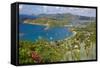 View of English Harbour from Shirley Heights-Frank Fell-Framed Stretched Canvas