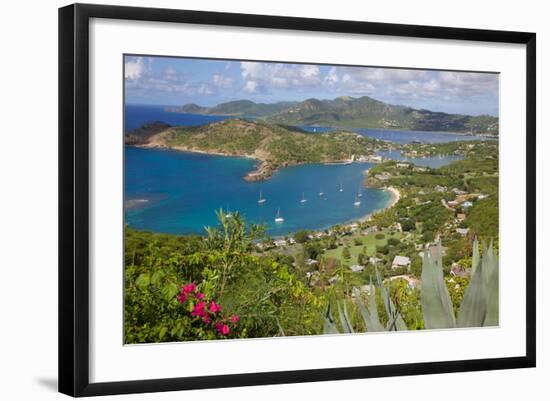 View of English Harbour from Shirley Heights-Frank Fell-Framed Photographic Print