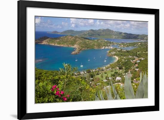 View of English Harbour from Shirley Heights-Frank Fell-Framed Photographic Print