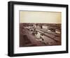 View of European Shipping on the Saigon River-null-Framed Giclee Print