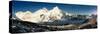 View of Everest and Nuptse from Kala Patthar-Daniel Prudek-Stretched Canvas