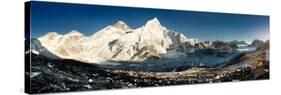 View of Everest and Nuptse from Kala Patthar-Daniel Prudek-Stretched Canvas