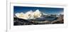 View of Everest and Nuptse from Kala Patthar-Daniel Prudek-Framed Photographic Print