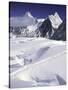 View of Everest Southside, Lingtren, Khumbutse, Nepal-Michael Brown-Stretched Canvas