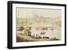 View of Exeter from the River Exmouth (Brown Ink & W/C Wash on Paper)-Thomas Rowlandson-Framed Giclee Print