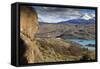 View of Explora Hotel Salto Chico on Lago Pehoe-Eleanor-Framed Stretched Canvas