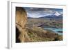 View of Explora Hotel Salto Chico on Lago Pehoe-Eleanor-Framed Photographic Print