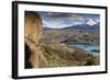 View of Explora Hotel Salto Chico on Lago Pehoe-Eleanor-Framed Photographic Print