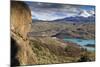 View of Explora Hotel Salto Chico on Lago Pehoe-Eleanor-Mounted Photographic Print