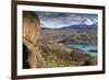 View of Explora Hotel Salto Chico on Lago Pehoe-Eleanor-Framed Photographic Print