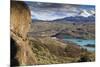 View of Explora Hotel Salto Chico on Lago Pehoe-Eleanor-Mounted Photographic Print